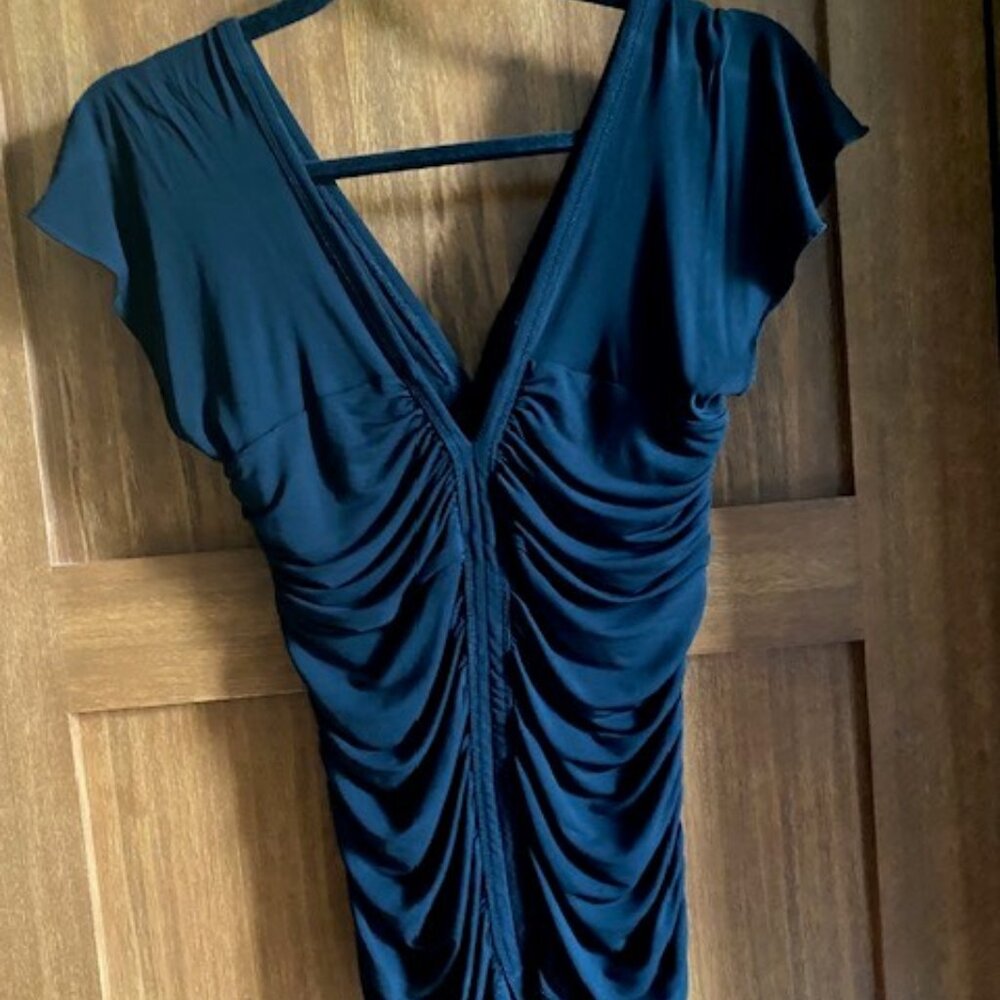 Sexy black ruched top
